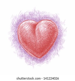 Antecedentes abstractos con corazón. Vector eps8