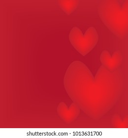 Abstract background with hearts