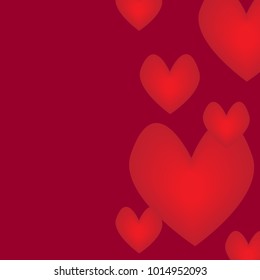 Abstract background with hearts