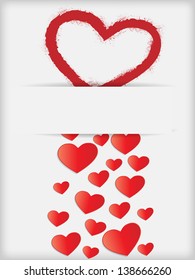 Abstract background with hearts