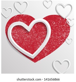 Abstract background with hearts