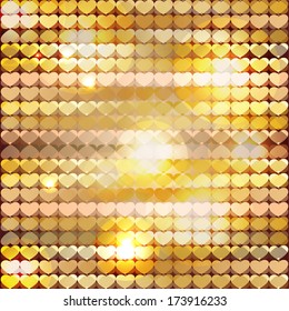 Abstract background with hearts