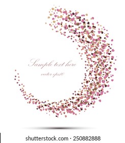 Abstract background with hearts