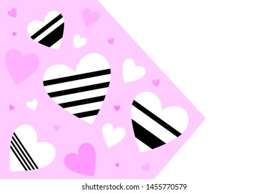 Abstract background with hearts. Background design, greeting card. Theme of love