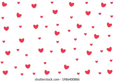 El trasfondo abstracto está en los corazones. Diseño de fondo de plantilla de invitación, tarjeta de saludo, cartel. Día de San Valentín. Ilustración vectorial.
