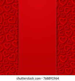 Abstract background with hearts. Vector illustration.
