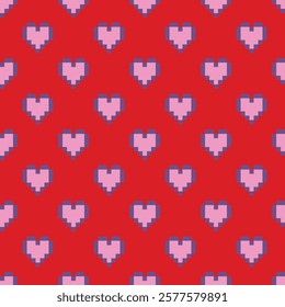 Abstract background with hearts. Vector pattern.