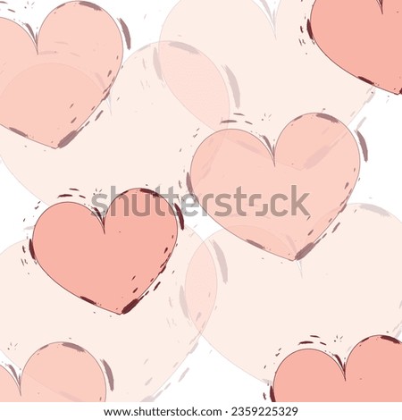 abstract background with hearts vector - Valentines day theme - love icon