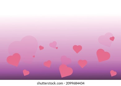 abstract background with hearts wallpaper for banner social media advertising. romantic style. Valentine's day concept