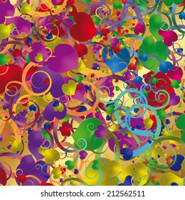 Abstract background with  hearts for your design
