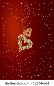 Abstract background with heart.Valentines day.Vector