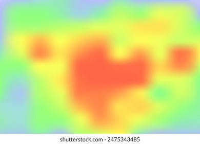 Abstrakter Hintergrund mit einer Wärmekarte. Thermografie. Vektorillustration