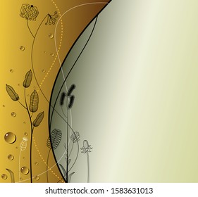 Abstract background with herbs for all design 