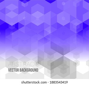 Resumen de fondo hexagonal azul. Diseño para presentaciones y publicidad.