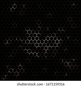 Fondo abstracto con diseño hexagonal