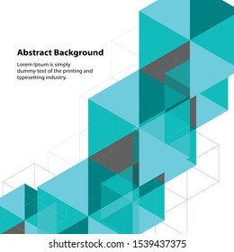 Abstract background Hexagon design blend,EPS10 design graphic concept with color sky blue. 
