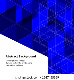 Abstract background Hexagon design blend,EPS10 design graphic concept with color blue.