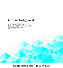 Abstract background Hexagon design blend,EPS10 design graphic concept with color blue sky. 