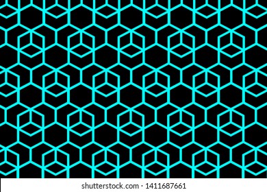 Abstract Background. Hexagon geometric Futuristic geometric shape. vector illustration design. 