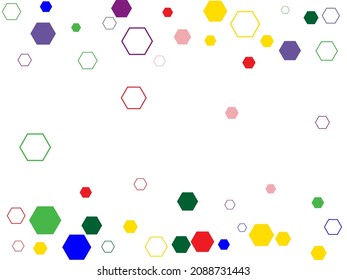 Abstract background with hexagon grid cells.  Graphic design vector.