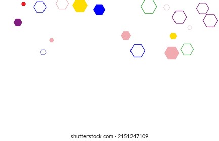 Abstract background with hexagon grid cells.  Vector illustration.