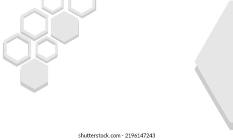 Abstract background with hexagon grid cells on white background vector illustration.