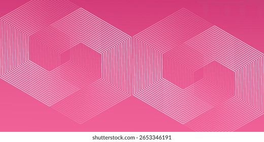 Abstract background. Hexagon halftone lines pattern. Hexagonal geometric design. Modern technology futuristic concept. Suit for poster, banner, brochure, cover, website