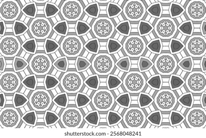 Abstract background hexagon modern art deco design for decorate product and wallpaper and other. ikat, decor, green, yellow, graphic, flowers, bright, gray, grey.