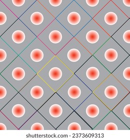 Abstract background hexagon pattern with glowing lights - Generative Ai