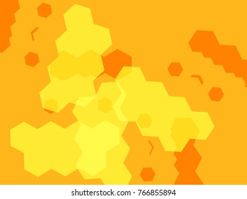 Abstract background - Hexagon pattern illustration, Geometric background in Origami style with gradient. Hexagon pattern design for your work.