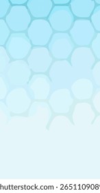 Fundo abstrato com padrão hexágono e cor azul clara suave