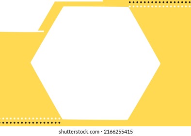 Abstract background with hexagon shape vector illustration.