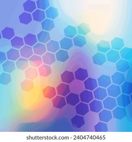 Fondo abstracto con formas hexagonales