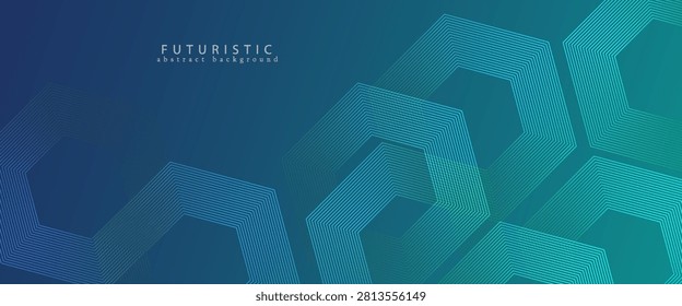 Abstract background with hexagon shapes. Modern scientific design for medical or healthcare.
