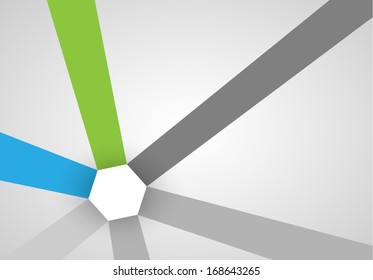 abstract background with hexagon and stripes