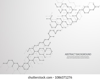 Abstract background hexagon, technology, connect.