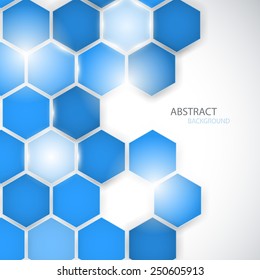 Abstract background hexagon. Vector. Clip-art