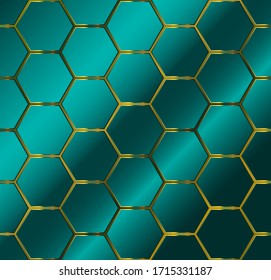 abstract background with hexagon, vector illustration