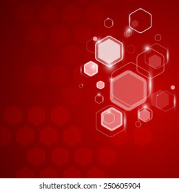 Abstract background hexagon. Vector illustration. Clip-art