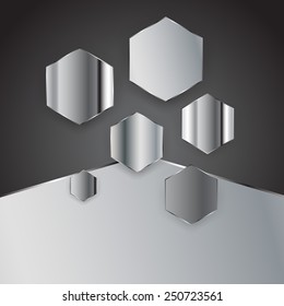 Abstract background hexagon. Vector illustration. Clip-art