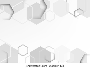 Fondo abstracto con geometría hexagonal como figura principal. 
Hay espacio para rellenar las palabras.