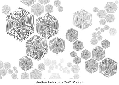 abstract background with hexagonal line pattern