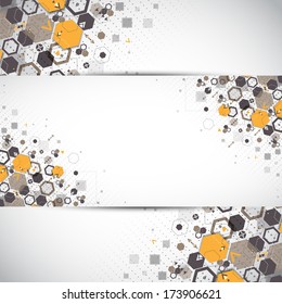 Abstract background with hexagonal shapes