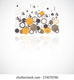 Abstract background with hexagonal shapes
