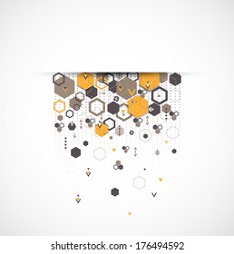 Abstract background with hexagonal shapes