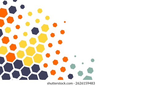 Fundo abstrato de formas hexagonais ou hexagonais
