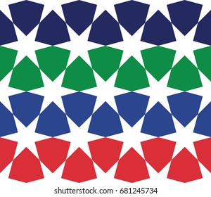   Abstract background with hexagonal stars