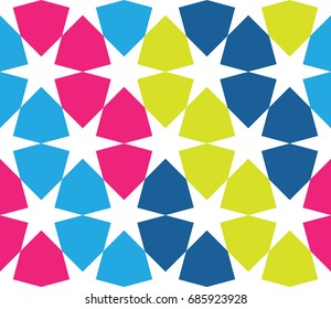 Abstract background with hexagonal stars, pattern