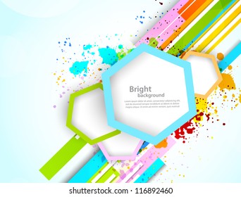 Abstract background with hexagons