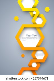 Abstract background with hexagons